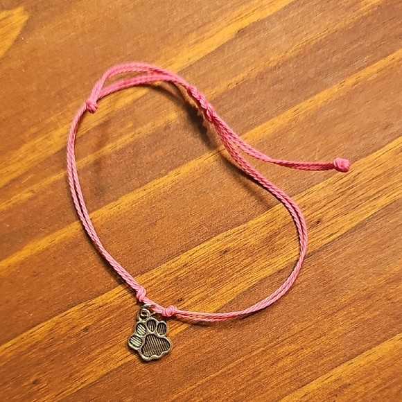 Other - Pink Paw Charm Bracelet